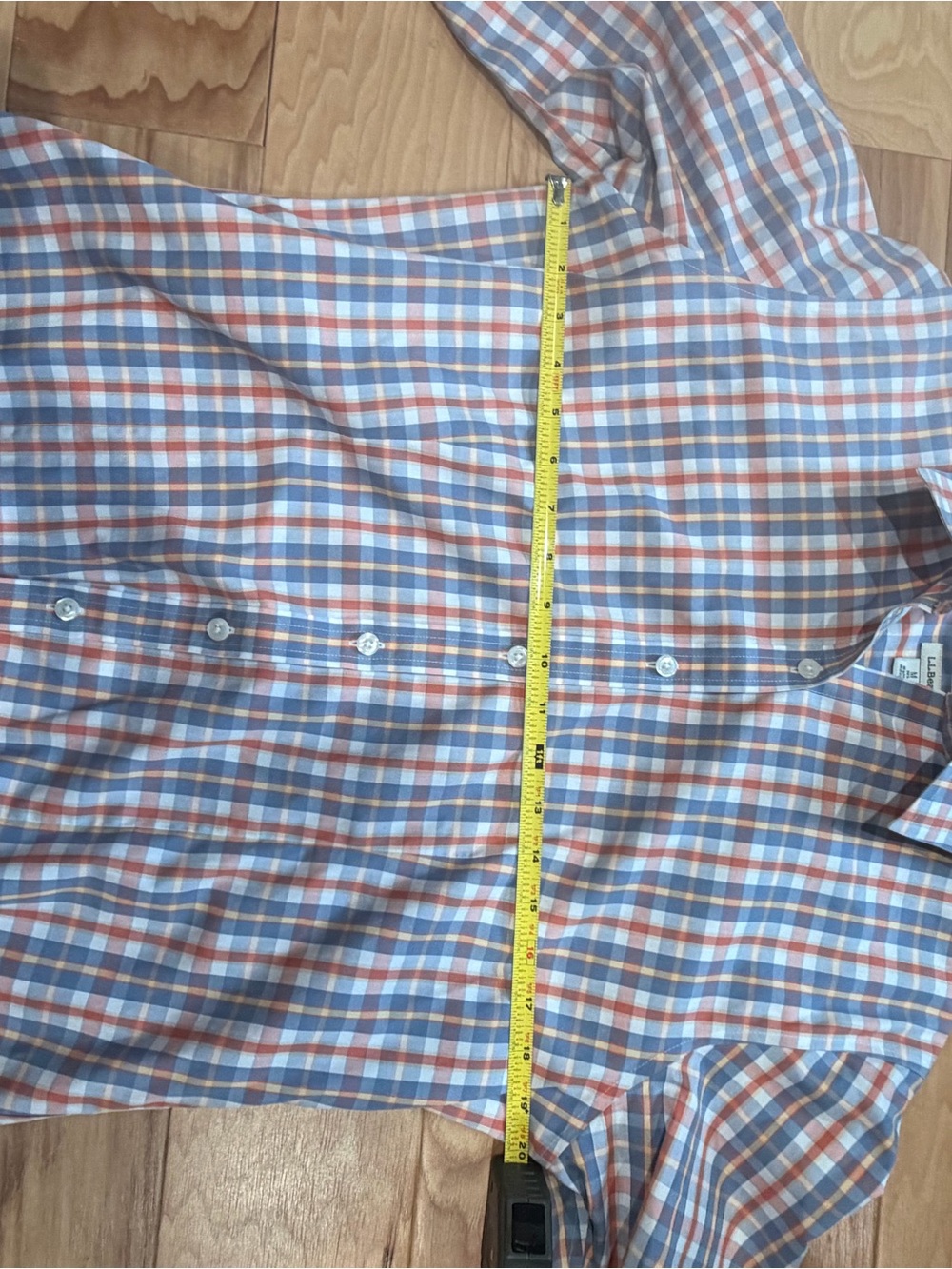 L.L.Bean Women’s Plaid Cotton Button-Down Shirt Medium - Picture 7 of 8